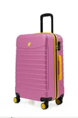 2'li Valiz Seti Büyük Boy - Orta Boy Pembe 1168 thumbnail 7