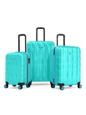 3'lü Valiz Seti Büyük Boy - Orta Boy - Kabin Boy Su Yeşili 1167 - 1