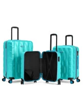 3'lü Valiz Seti Büyük Boy - Orta Boy - Kabin Boy Su Yeşili 1167 - 2