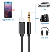 QASUL Samsung Xiaomi Uyumlu Aux Kablosu Type-C To Jack Çevirici Dönüştürücü Kablo - 3