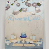 Dişim Çıktı Kaligrafi Banner - Mavi thumbnail 1