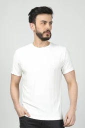 Cazador B.Yaka K.Kol  Erkek T-shirt 4161 Ekru - 1