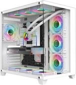 DFS Gaming WHITE-GAREN RYZEN 7 7800X3D-RTX 4070 TI SUPER-B650-1TB M.2-32GB DDR5 RAM OYUNCU BİLGİSAYARI - 1
