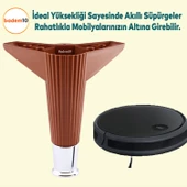 Elista 6'lı Set Mobilya Tv Ünitesi Yükseltici M8 Civatalı Destek Ayağı Ayakları 15 Cm Ceviz Krom thumbnail 6