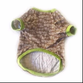 Brick Green Oval Yaka Tişört Kedi Kıyafeti Kedi Elbisesi thumbnail 2