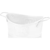 THE MİA GALVANİZ EKMEK SERVİSİ 23x14 CM BEYAZ thumbnail 1