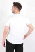 Cazador B.Yaka K.Kol  Erkek T-shirt 4127 Beyaz thumbnail 4