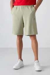 TOMMY LIFE Çağla Pamuklu Kalın Yumuşak Dokulu Comfort Fit Basic Erkek Şort - 81260 thumbnail 2