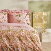 Karacahome Pasares Pembe %100 Pamuk Tek Kişilik Nevresim Takımı - 2