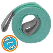 Sapan Polyester Spanzet 2 Ton 5 Metre Turkuaz Sağlam Yük Kaldırma Taşıma İndirme Halat - 1