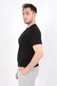 Cazador B.Yaka K.Kol  Erkek T-shirt 4127 Siyah - 3