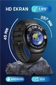 Watch 4 Pro Suit 7 Kordonlu Tüm Cihazlara Uyumlu Sesli Görüşme Bildirim Özellikli Akıllı Saat - 4