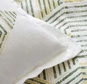 Karacahome Jenik Yeşil %100 Pamuk Tek Kişilik Nevresim Takımı - 6