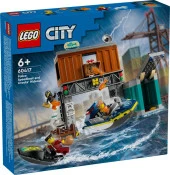 LEGO City 60417 Police Speedboat and Crooks' Hideout thumbnail 1