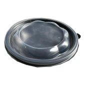 Şeffaf Kapaklı Sıcak Soğuk Isıya Dayanıklı Yemek Salata Kabı 500 Gr. - Yuvarlak - 18 Cm. - 10 Adet - 1