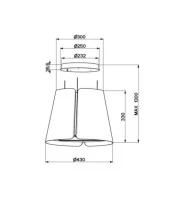 Ada Davlumbaz BEAT WH MATT F45 Mat Beyaz thumbnail 2