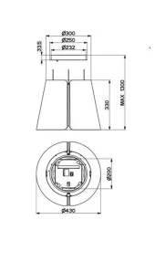 Ada Davlumbaz BEAT WH MATT F45 Mat Beyaz - 3