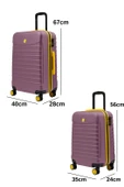 2'li Valiz Seti Orta Boy - Kabin Boy Rose 1168 thumbnail 1