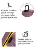 2'li Valiz Seti Büyük Boy - Kabin Boy Rose 1168 thumbnail 4
