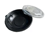 Şeffaf Kapaklı Sıcak Soğuk Isıya Dayanıklı Yemek Salata Kabı 500 Gr. - Yuvarlak - 18 Cm. - 20 Adet thumbnail 2