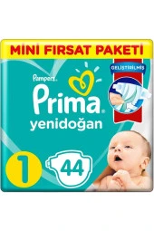 Prima Bebek Bezi Beden:1 (2-5kg) Yeni Doğan 44 Adet Ekonomik Pk - 1