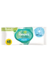 Prima Pampers Harmonie Islak Havlu Mendil Aqua Pure 48 Yaprak 36 Lı Set (1728 Yaprak) Organik Pamuk thumbnail 2