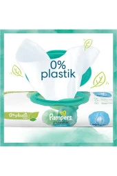 Prima Pampers Harmonie Islak Havlu Mendil Aqua Pure 48 Yaprak 36 Lı Set (1728 Yaprak) Organik Pamuk thumbnail 5
