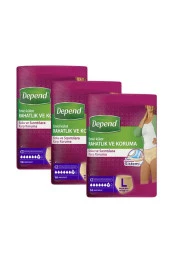 Depend Emici Külot Kadın Large ( Büyük Boy ) 30 Paket thumbnail 1