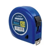 Şerit Metal Bükülebilir Metre 5 m x 25 mm Soft Mavi Renk Düğmeli Ölçüm Ölçme Plastik Kasalı thumbnail 2