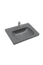 Seramiksan Saturn Mat Antrasit Etajer Uyumlu Lavabo 60 Cm A142011K - 1