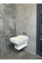 Seramiksan Silva Kanalsız Asma Klozet Takım (Açık Montaj) - 1