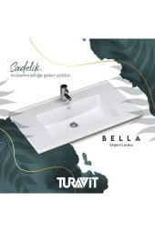 Bella 80x45.5 Cm Etajer Uyumlu Lavabo - 1