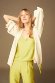 Pijama Takım 1516 Pantolon Büstiyer Sabahlık 3'lü Takım - 1