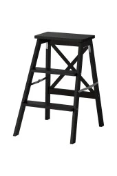 Bekvam Portatif Merdiven , Kayın Siyah Renk 63 Cm Katlanır Portatif thumbnail 1