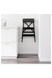 Bekvam Portatif Merdiven , Kayın Siyah Renk 63 Cm Katlanır Portatif thumbnail 3