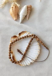 Tesbih 33 lük Küre Kesim Hakiki Kuka Ağacı Çektikce Siyahlaşan Tespih - 1