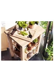Bekvam Servis Arabası Huş 58x50x85 cm Servis Sehbası-Banyo Düzenleyici Raf - 2