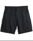 Erkek Büyük Beden 118-156 Kilo Arası İçin Uygun Kargo Cepli Kot Şort Antrasit - 3