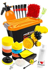 Premium Seri Profesyonel Temizlik 27 Parça Matkapa Uyumlu Fırça Seti Temizlik Çantası - 4