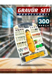 Prox Çok Amaçlı Devir Ayarli 300 ParçaHobi Gravür Delme, Parlatma, Taslama,Pas Sökme EsnekŞaft Seti thumbnail 2