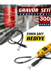 Prox Çok Amaçlı Devir Ayarli 300 ParçaHobi Gravür Delme, Parlatma, Taslama,Pas Sökme EsnekŞaft Seti thumbnail 3