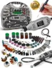 Pro 234PCS 450 Watt 6 Kademe Devirli  Çantalı Dramel Gravür Seti Taşlama, Esnek Şaft Mengene Hediye thumbnail 2