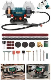 Premium Turbo Motorlu Devirli Çark Motoru Dramel  Zımpara Bileme Gravür Oyma parlatma Taşlama Seti thumbnail 1