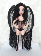 Adriana Lima Sahne Kostümlü Bebek Amigurumi Organik Oyuncak - 2