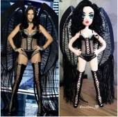 Adriana Lima Sahne Kostümlü Bebek Amigurumi Organik Oyuncak - 3