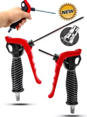 YENİ NESİL Yüksek Kalite Paslanmaz, Kırılmaz ABS Plastik Uzun Hava Kompresör Tabancası thumbnail 1