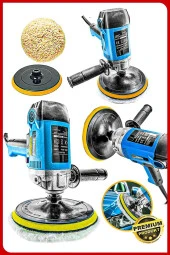 Pro  Yüksek Kalite Dikey Koltuk Yıkama,Polisaj Makinasi Zımpara Pasta Cila Makinesi Sünger Set thumbnail 3