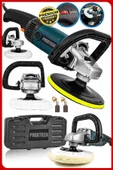 PROXTECH Premium Profesyonel 6 Kademeli Devirli Koltuk Yıkama Zımpara Pasta Cila Polisaj Makinesi Ful Set - 2
