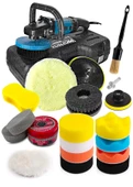PROXTECH Pro Set 20 Parça Detay Pasta Cila Koltuk Yıkama Zımpara Parlatma Devir Ayarlı Polisaj Makinesi Set - 1