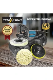PROXTECH  Profesyonel 6 Kademeli Devirli Koltuk Yıkama Zımpara Pasta Cila Polisaj Makinesi - 4
